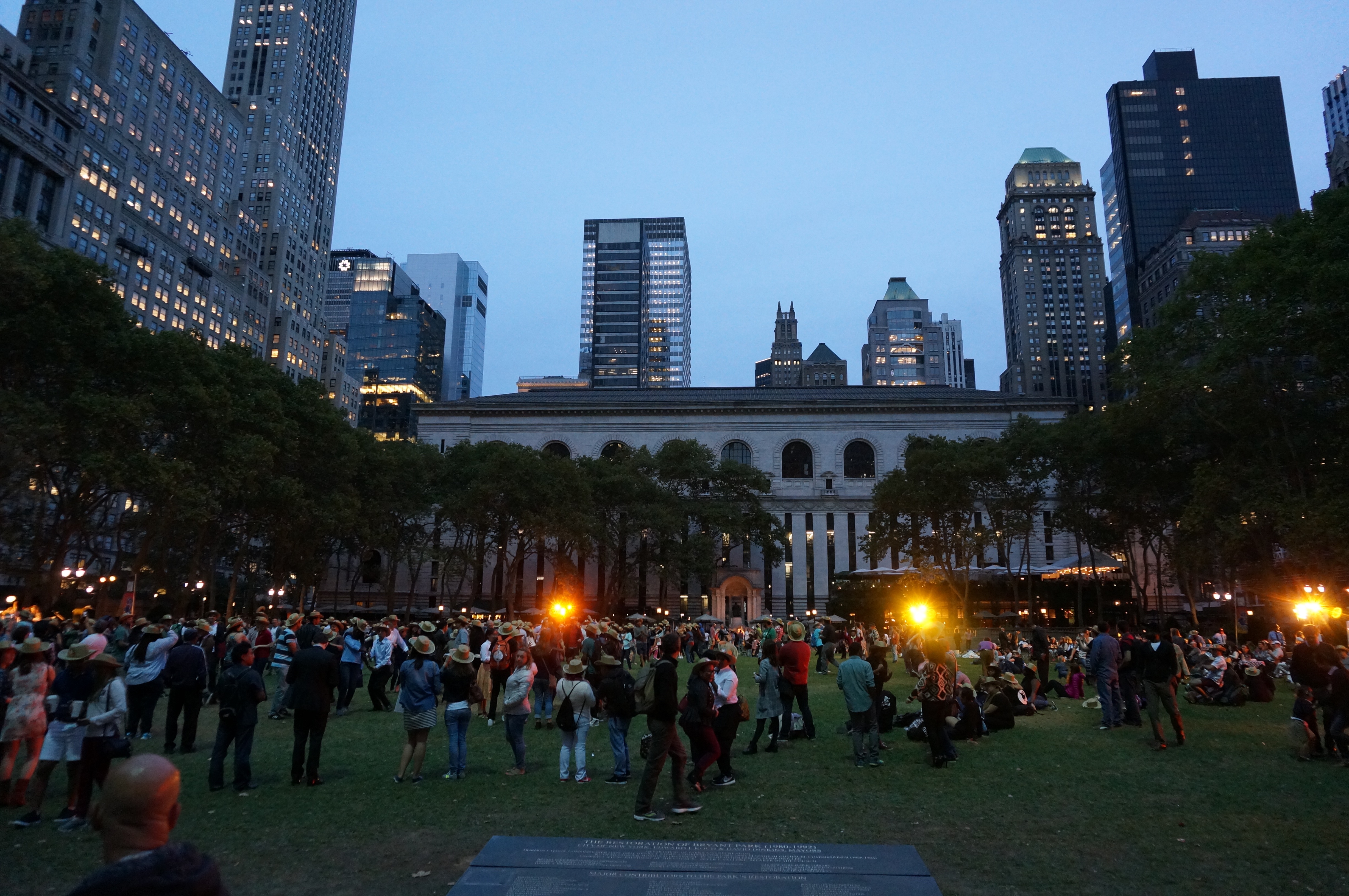 Bryant Park Square Dance Hoedown in the Heart of NYC