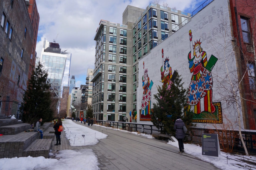 I Lift My Lamp Beside The Golden Door High Line Nyc New York Cliche